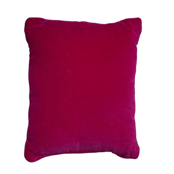 Vintage Handmade Christmas Angel Needlepoint Counted Cross Stitch Throw Pillow - Picture 6 of 6